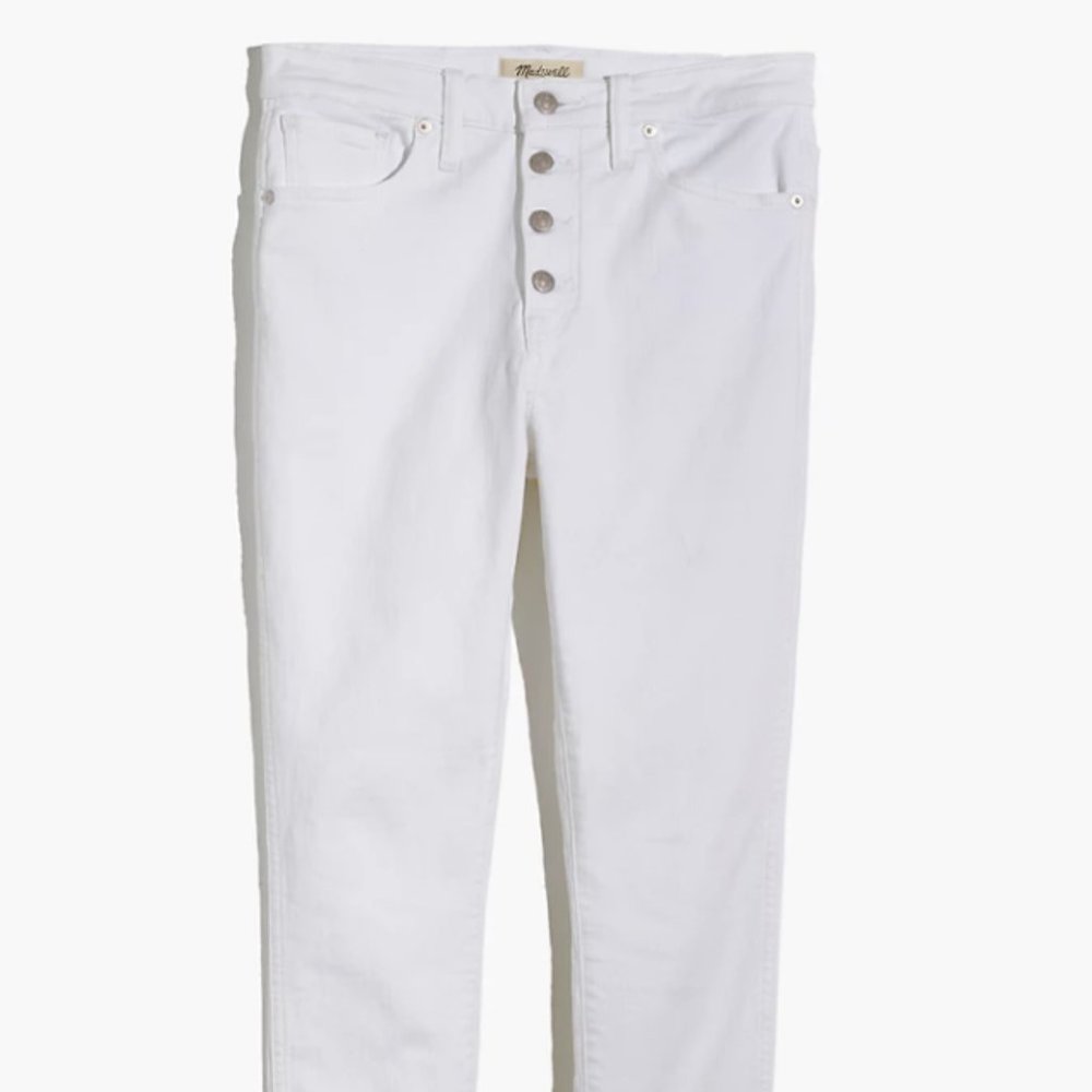 NWT Madewell Petite White Skinny Jean